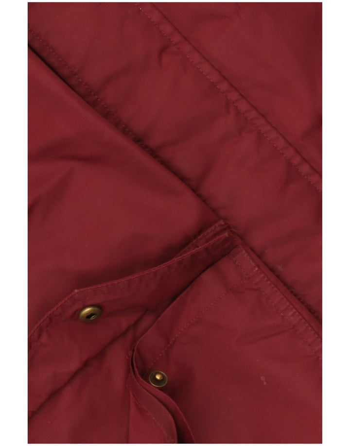 Jachetă parka cu glugă pentru bărbați Vans UK 38 Medium Burgundy Nylon