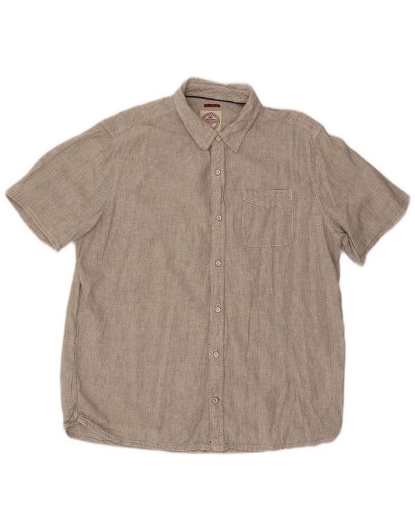 Cămașă cu mânecă scurtă pentru bărbați Fat Face XL Bej