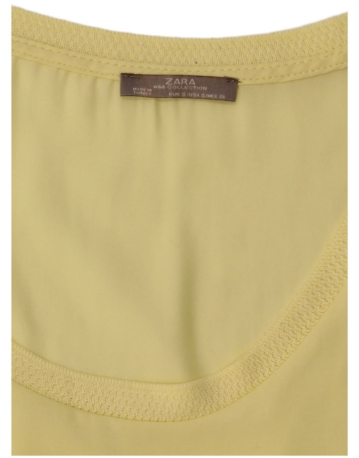 Bluză pentru femei Zara UK 10 Small Yellow
