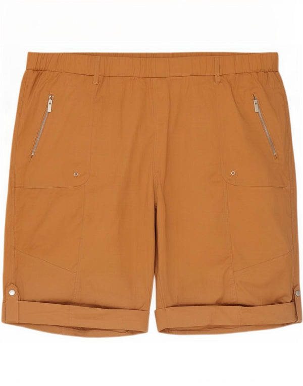 Marks & Spencer Pantaloni scurți casual pentru femei Autograph UK 22 3XL W44 Bej Bumbac