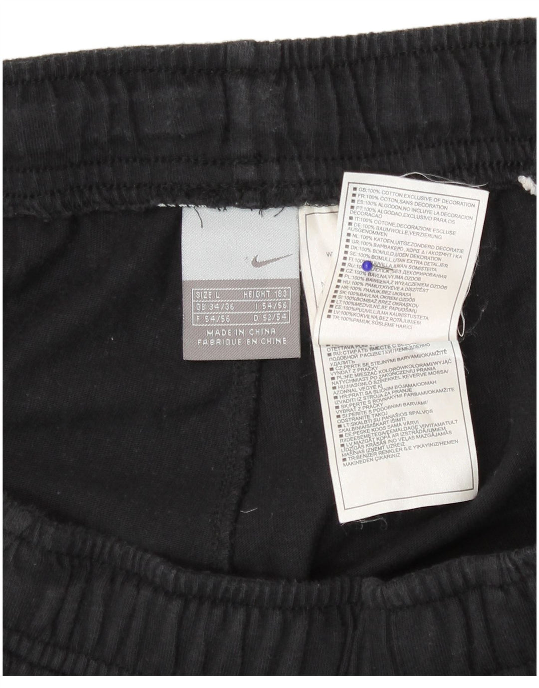 Pantaloni scurți sport Nike pentru bărbați, mari, negru, bumbac