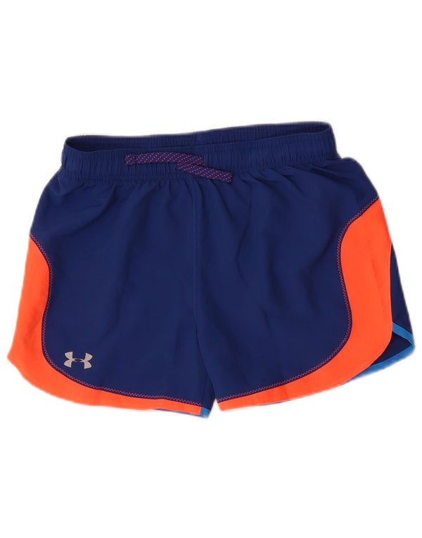Pantaloni scurți sport Under Armour pentru femei UK 10 Small Blue Colorblock