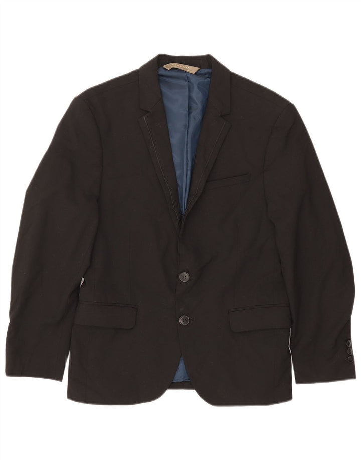 Blazer pentru bărbați Zara cu 2 nasturi EU 44 XS Poliester negru