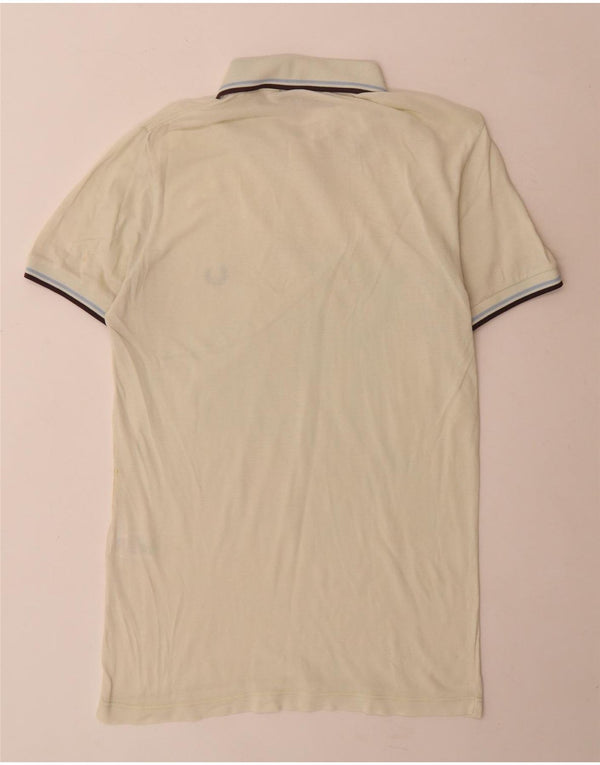 Cămașă polo Fred Perry pentru bărbați, bumbac cu dungi verzi mici