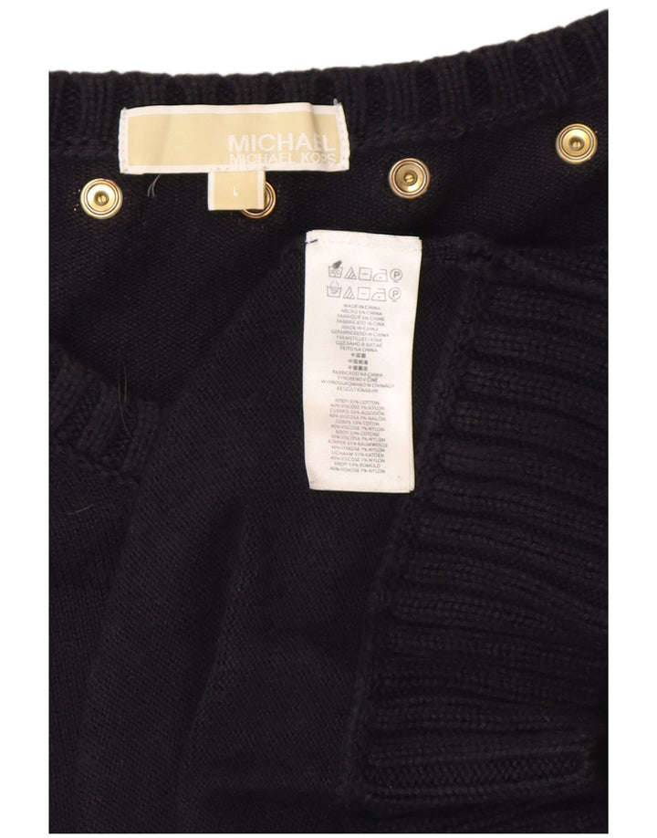 MICHAEL KORS Rochie cu pulover pentru femei UK 14 mare bleumarin cu pete