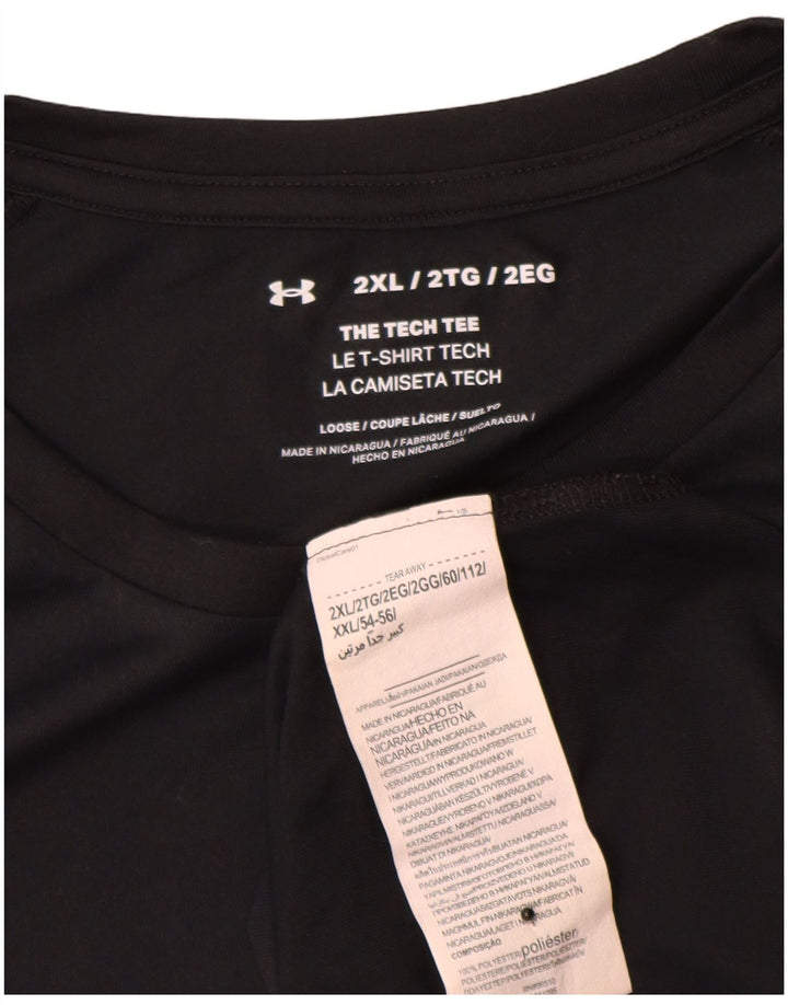 Tricou Under Armour pentru bărbați Top 2XL poliester negru