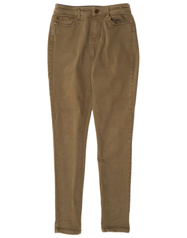 Jeans skinny pentru femei JOULES UK 10 Small W28 L30 Khaki Tencel