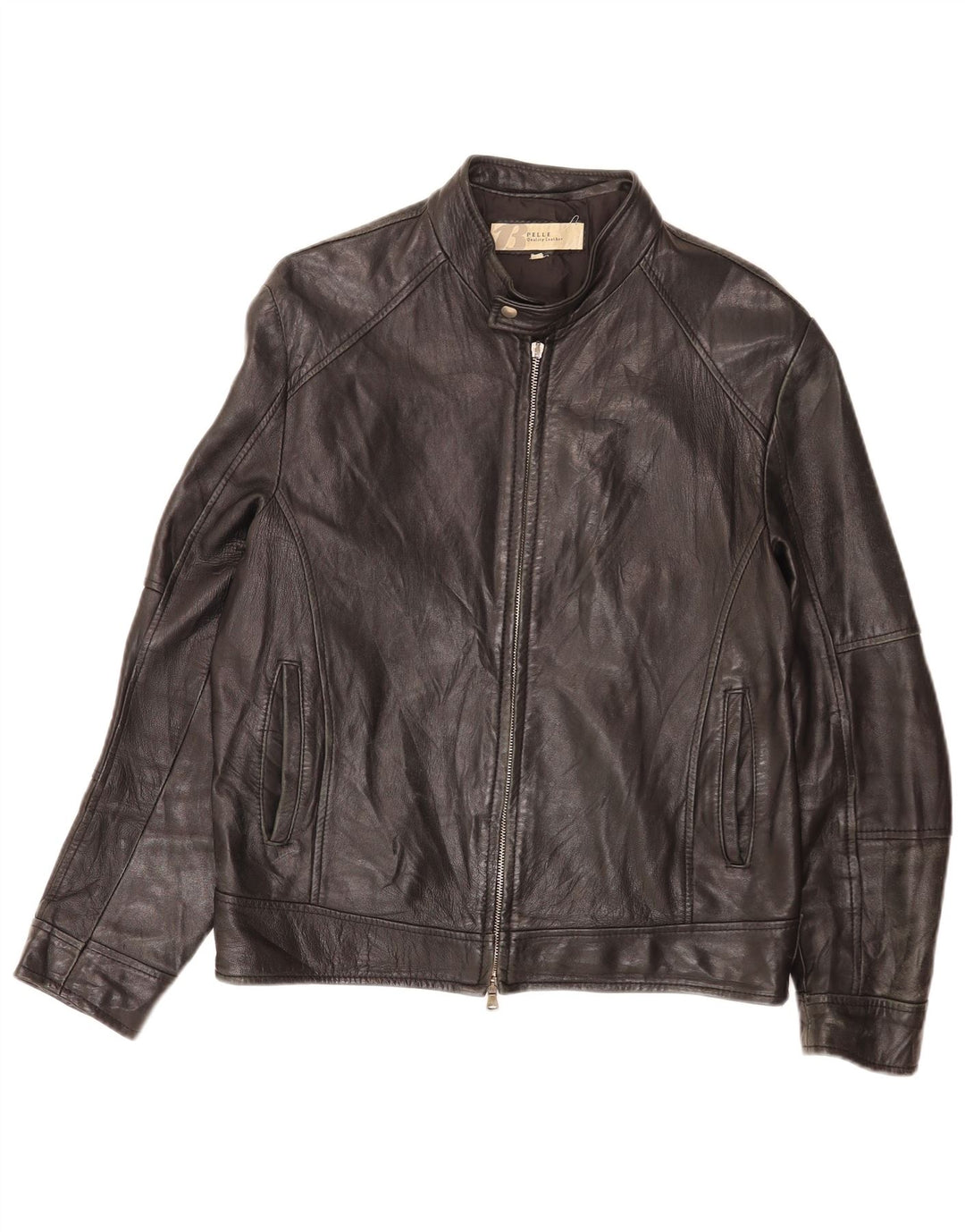 Jachetă din piele pentru bărbați Bata IT 50 Medium Black