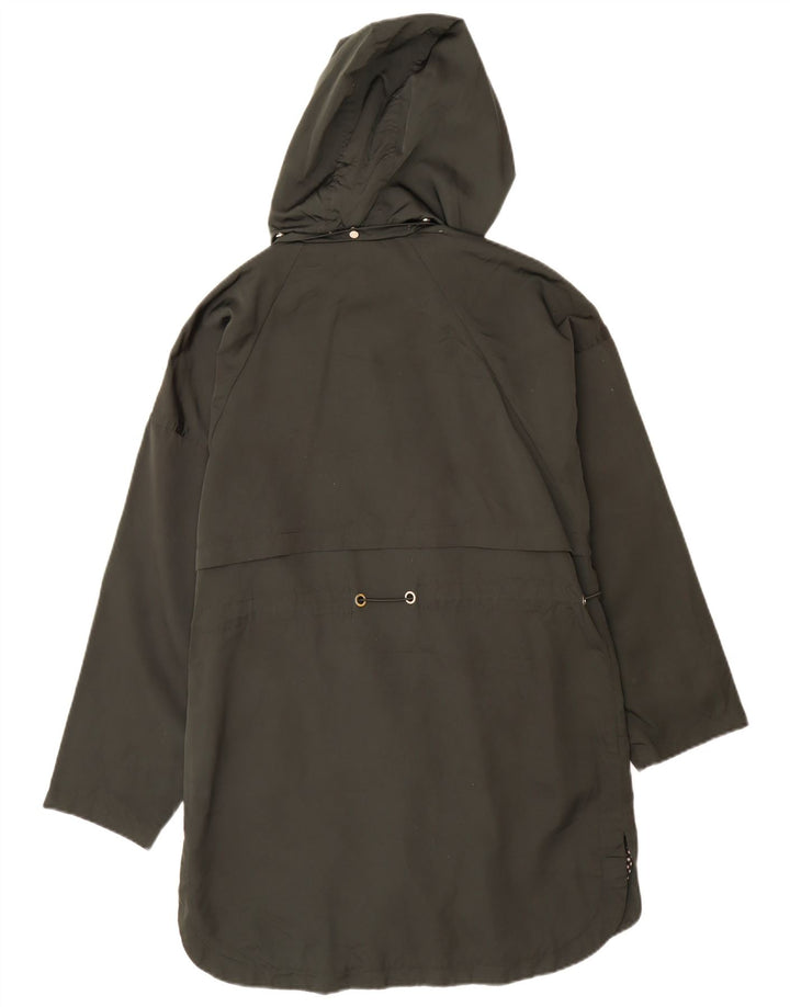 Jachetă parka supradimensionată cu glugă pentru femei Zara UK 6 XS Kaki Poliester