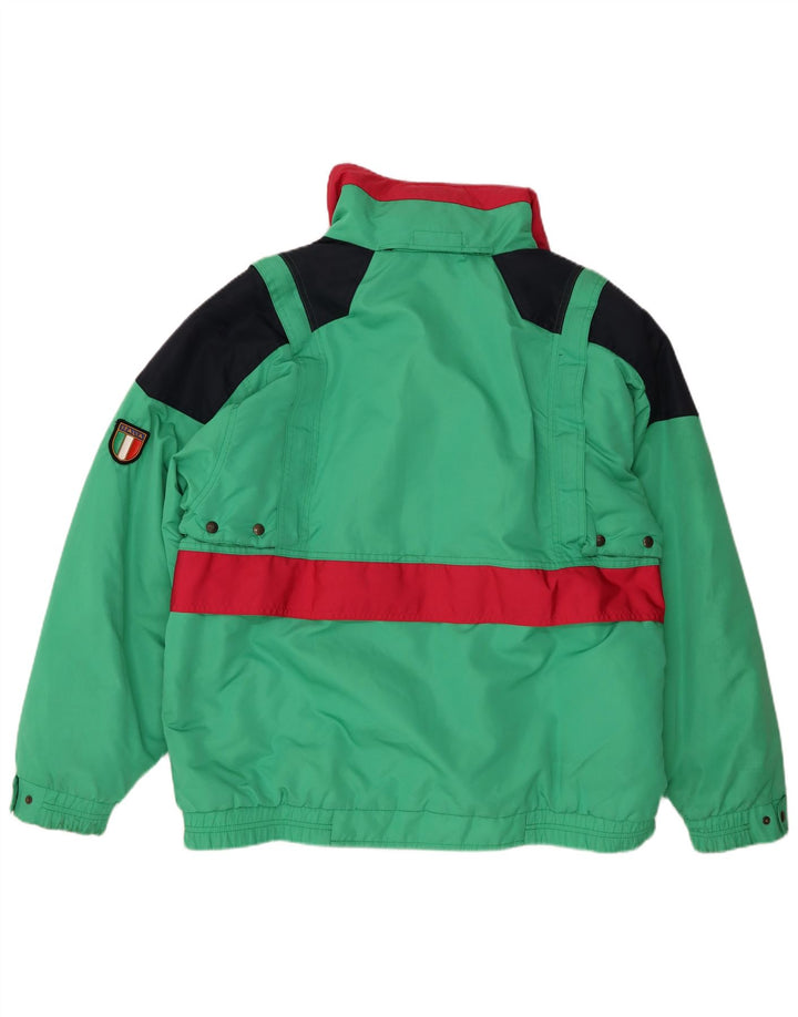 Jachetă de schi pentru bărbați cu glugă Norvegia IT 52 XL, verde, poliester color bloc