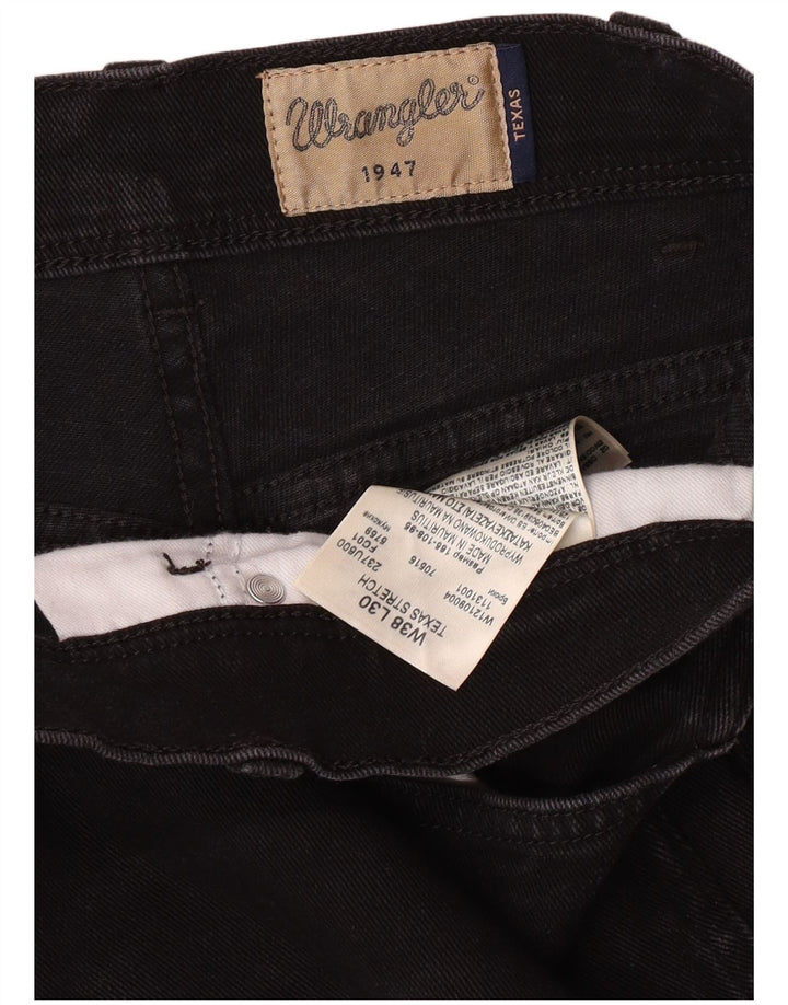 WRANGLER Blugi pentru bărbați Texas Stretch drepte W38 L30 bumbac negru