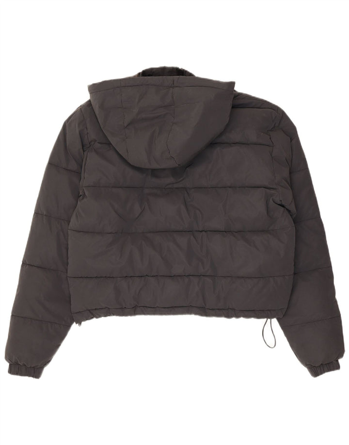 Jachetă căptușită cu glugă pentru femei Ellesse UK 14 Medium Black Nylon