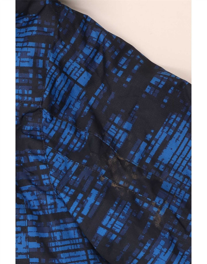 Jachetă de schi cu glugă pentru bărbați Mountain Warehouse, cu model abstract, UK 36 Small Blue