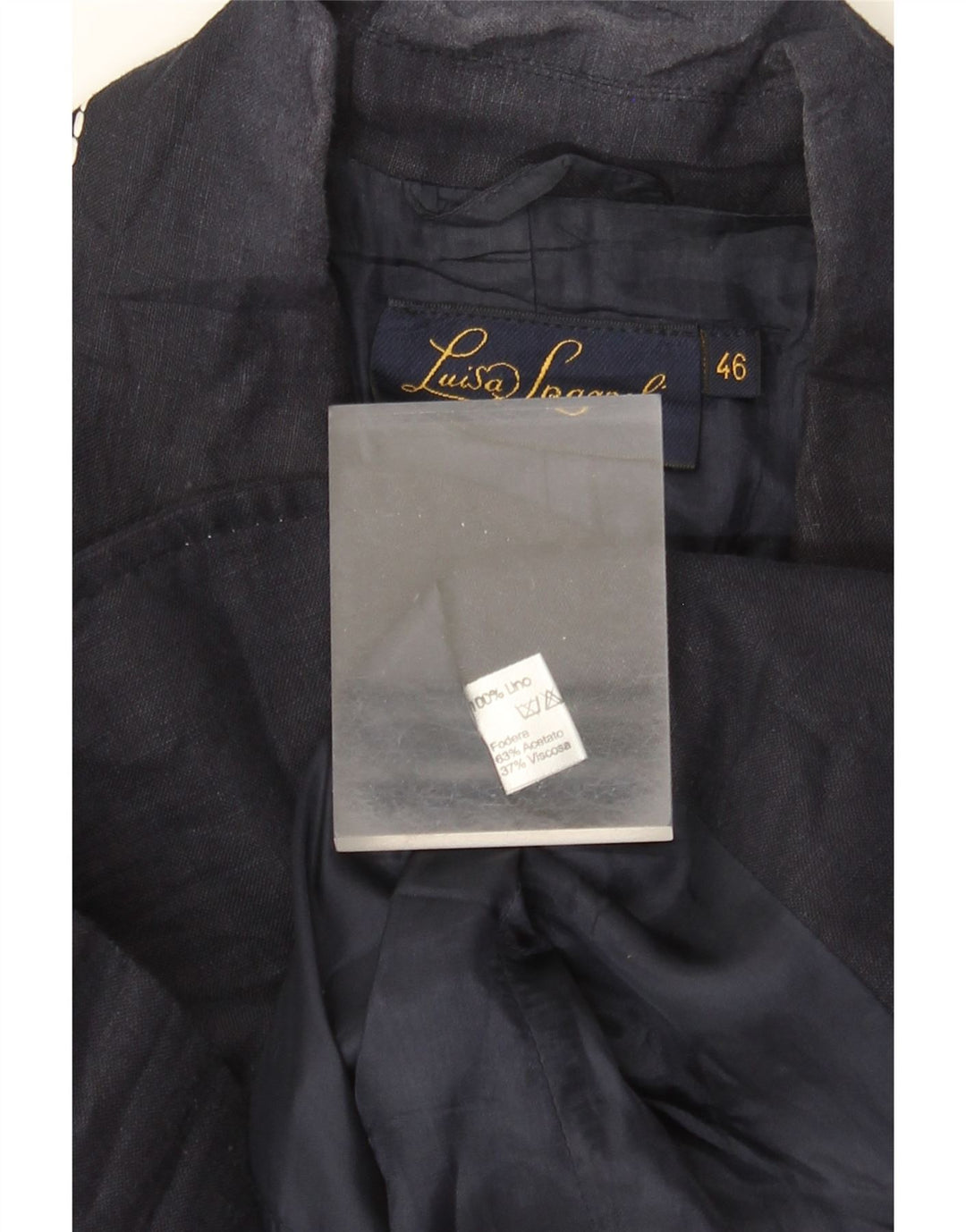 LUISA SPAGNOLI Jachetă Blazer Femei cu 2 nasturi IT 46 Mare in bleumarin