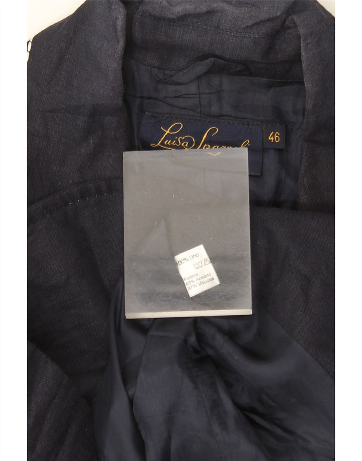 LUISA SPAGNOLI Jachetă Blazer Femei cu 2 nasturi IT 46 Mare in bleumarin