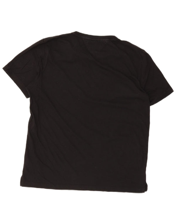 TOMMY HILFIGER Tricou Bărbați Top 2XL Bumbac Negru