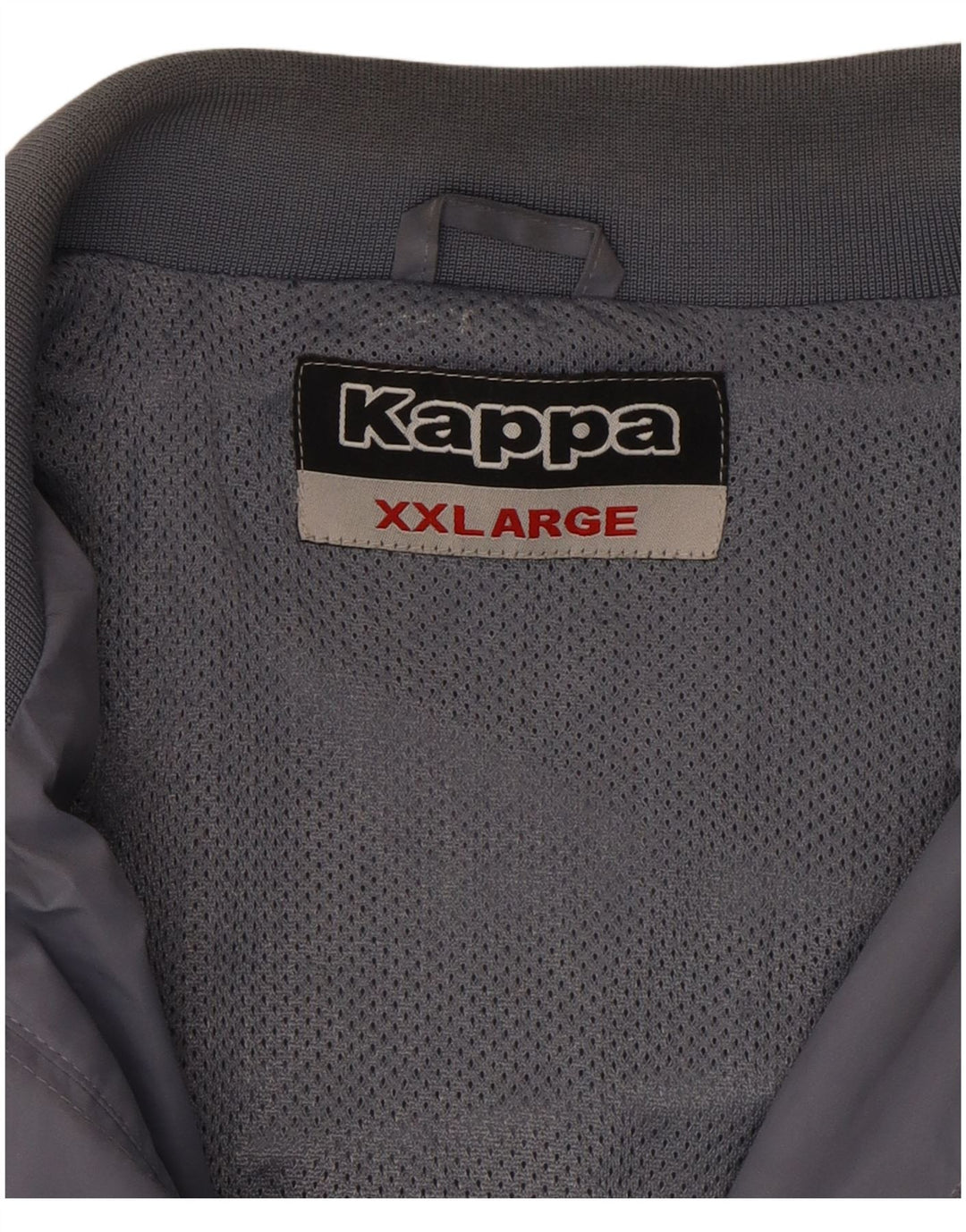 KAPPA Mens Bomber Jacket UK 44 2XL Grey Polyester