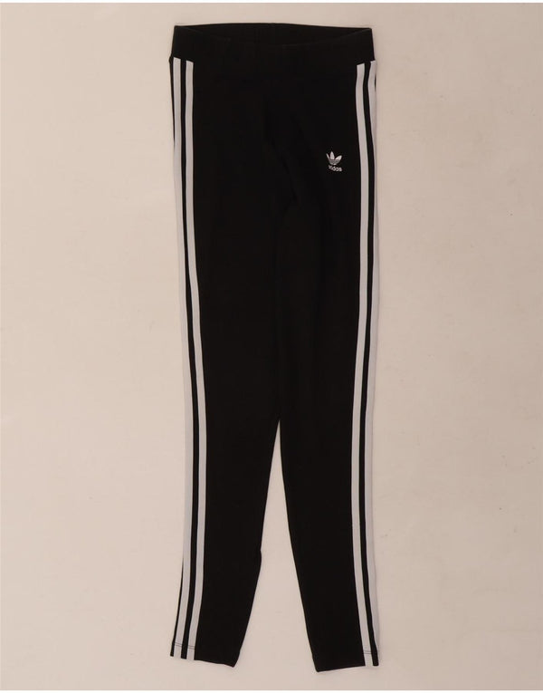 Leggings pentru femei Adidas UK 8 Small Black Bumbac