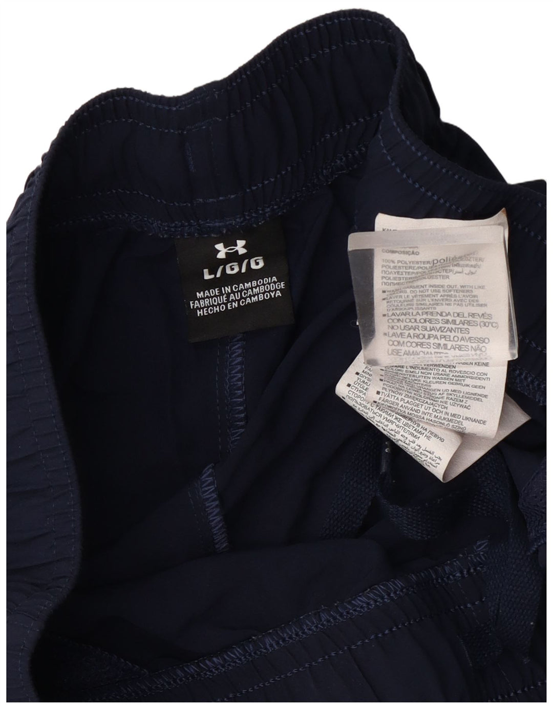 Pantaloni scurți sport grafic Under Armour pentru bărbați, mari, albastru, poliester