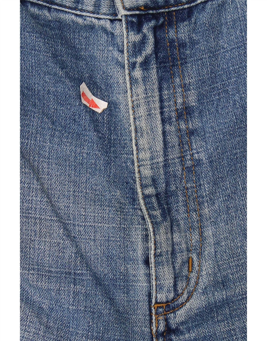 Blugi drepte pentru bărbați Wrangler Texas Distressed W40 L32 Bumbac albastru