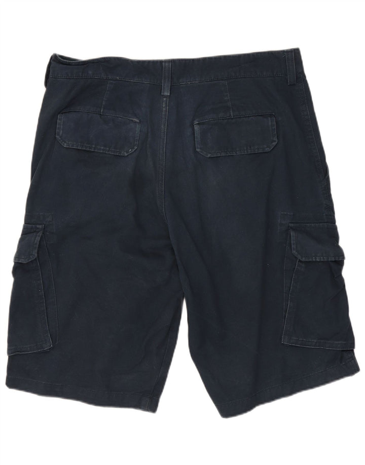 Pantaloni scurți cargo Lyle & Scott pentru bărbați W30, bumbac, albastru bleumarin mediu