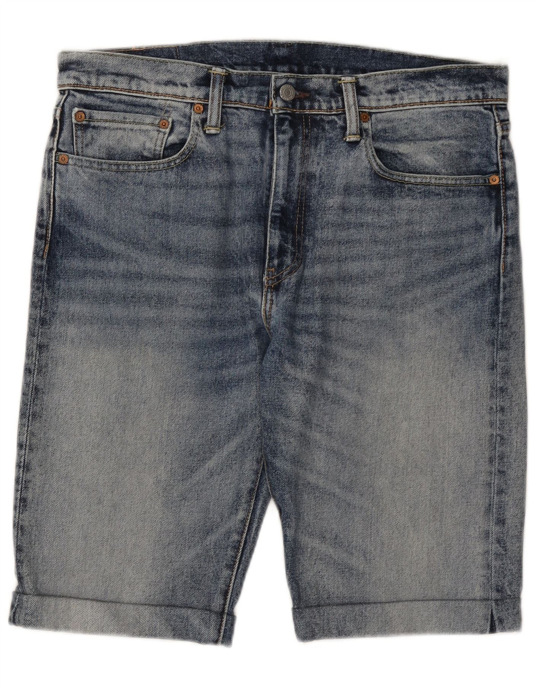 Pantaloni scurți Levi's 502 Denim W34 Large Blue Bumbac