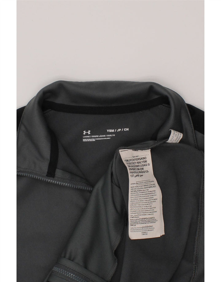 Jachetă de trening pentru băieți UNDER ARMOUR 7-8 ani, gri mic, color block