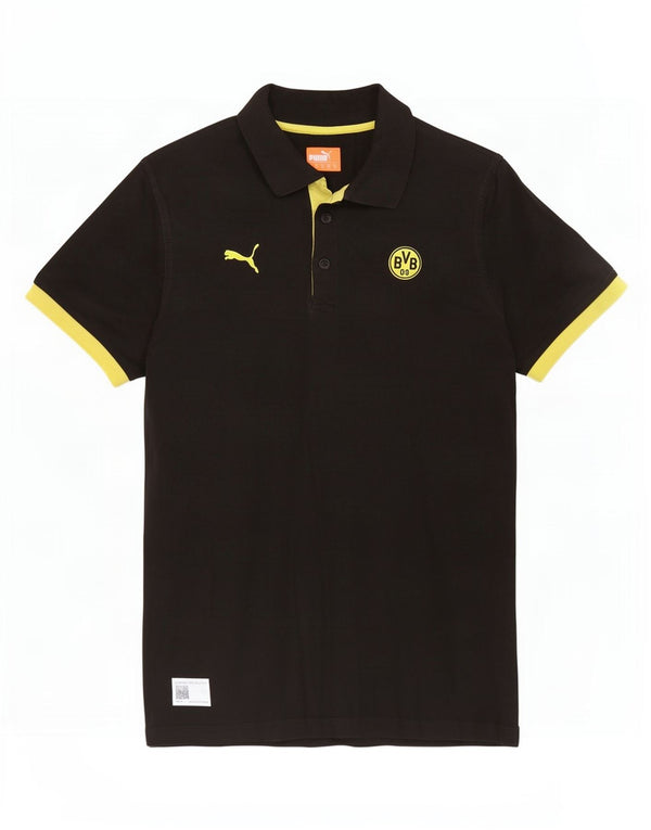 Tricou polo Puma BVB Dortmund pentru bărbați, mediu negru