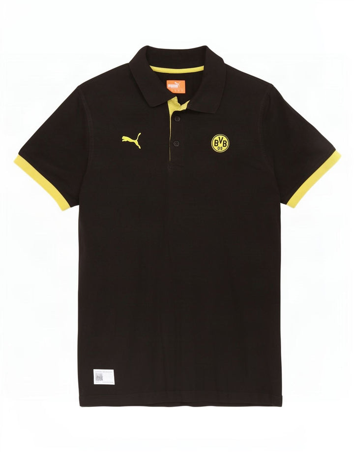 Tricou polo Puma BVB Dortmund pentru bărbați, mediu negru