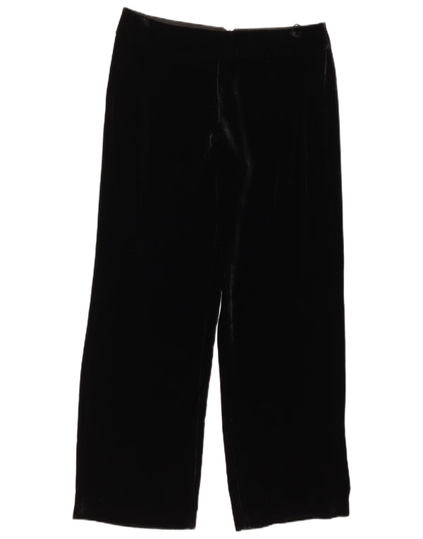 LUISA SPAGNOLI Pantaloni casual pentru femei din catifea IT 44 Medium W34 L31 Negru
