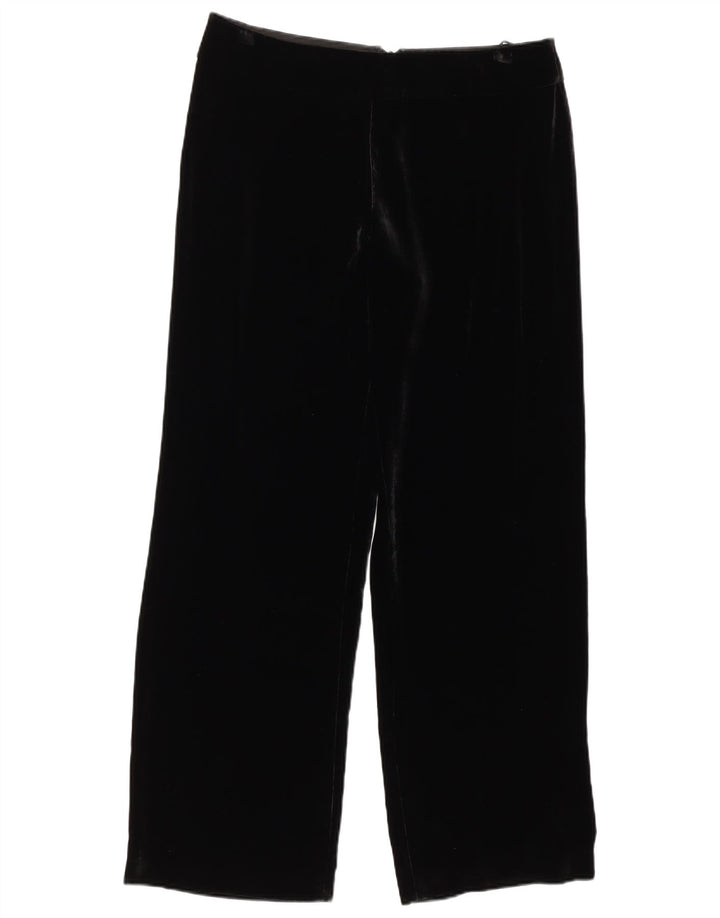 LUISA SPAGNOLI Pantaloni casual pentru femei din catifea IT 44 Medium W34 L31 Negru