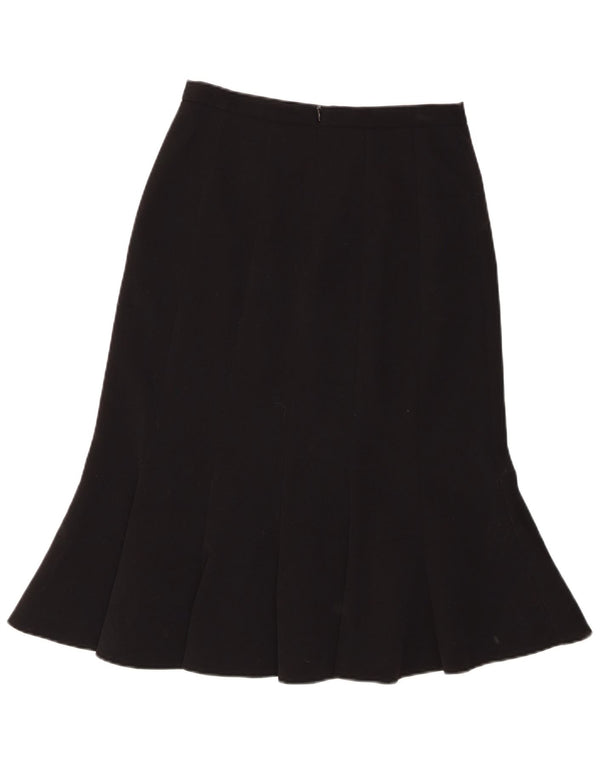 Fustă cu trompetă pentru femei LAURA Petites US 4 Small W28 Poliester negru