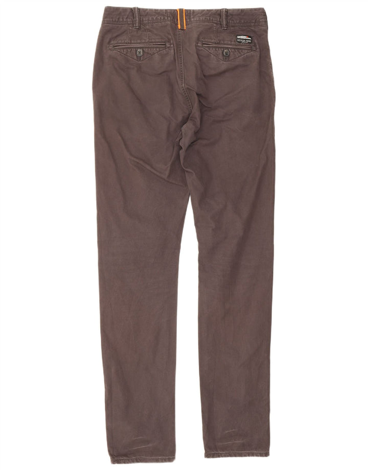 Pantaloni chino slim pentru bărbați Superdry W30 L32 maro