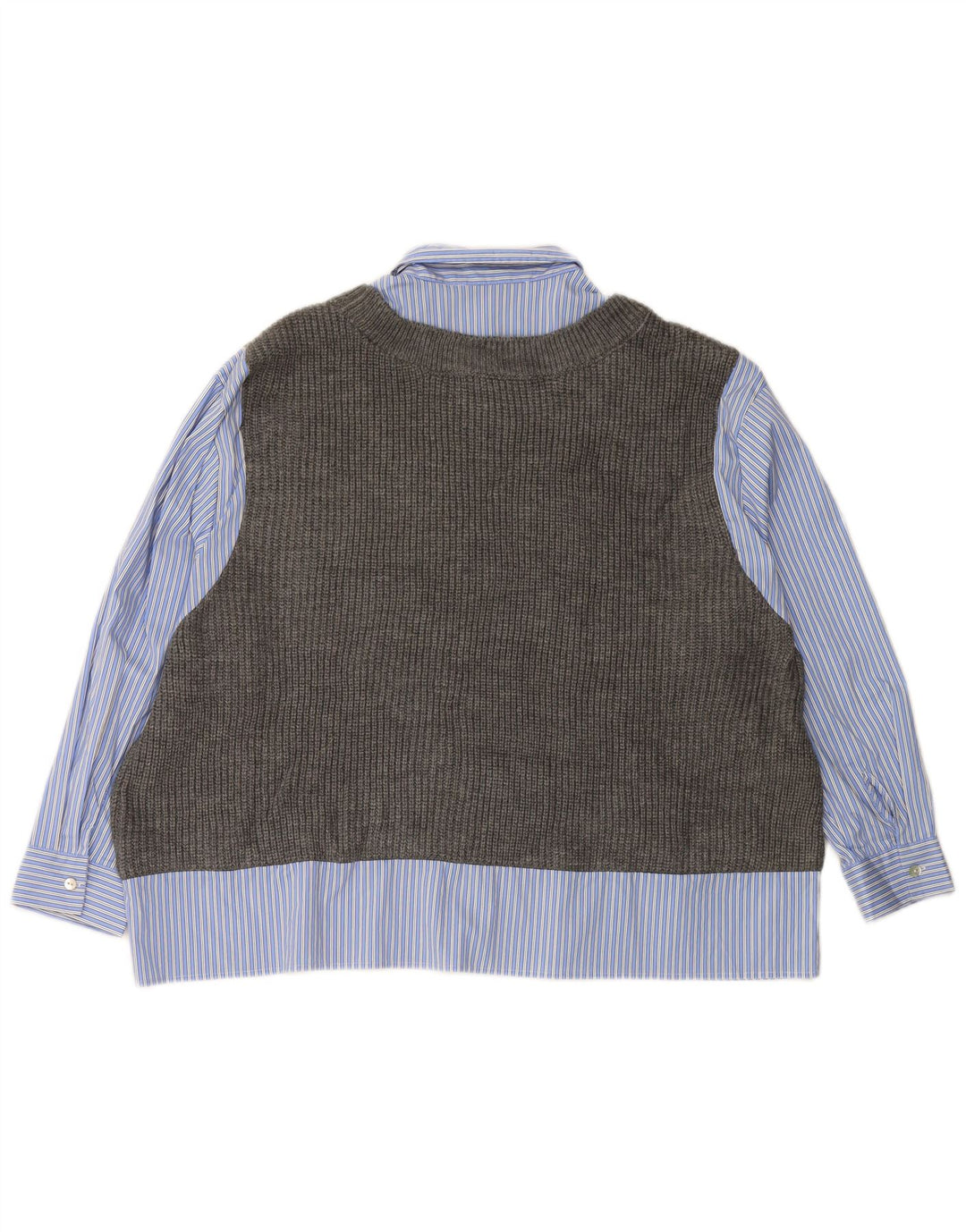 Cămașă vestă supradimensionată pentru femei ZARA UK 6 XS cu dungi albastre