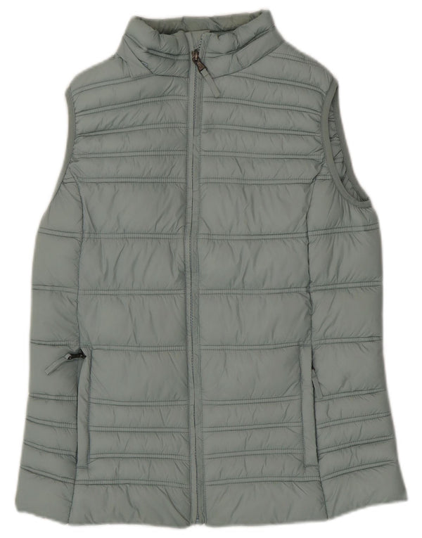 CREW CLOTHING Gilet căptușit pentru femei UK 10 Small Green Nylon