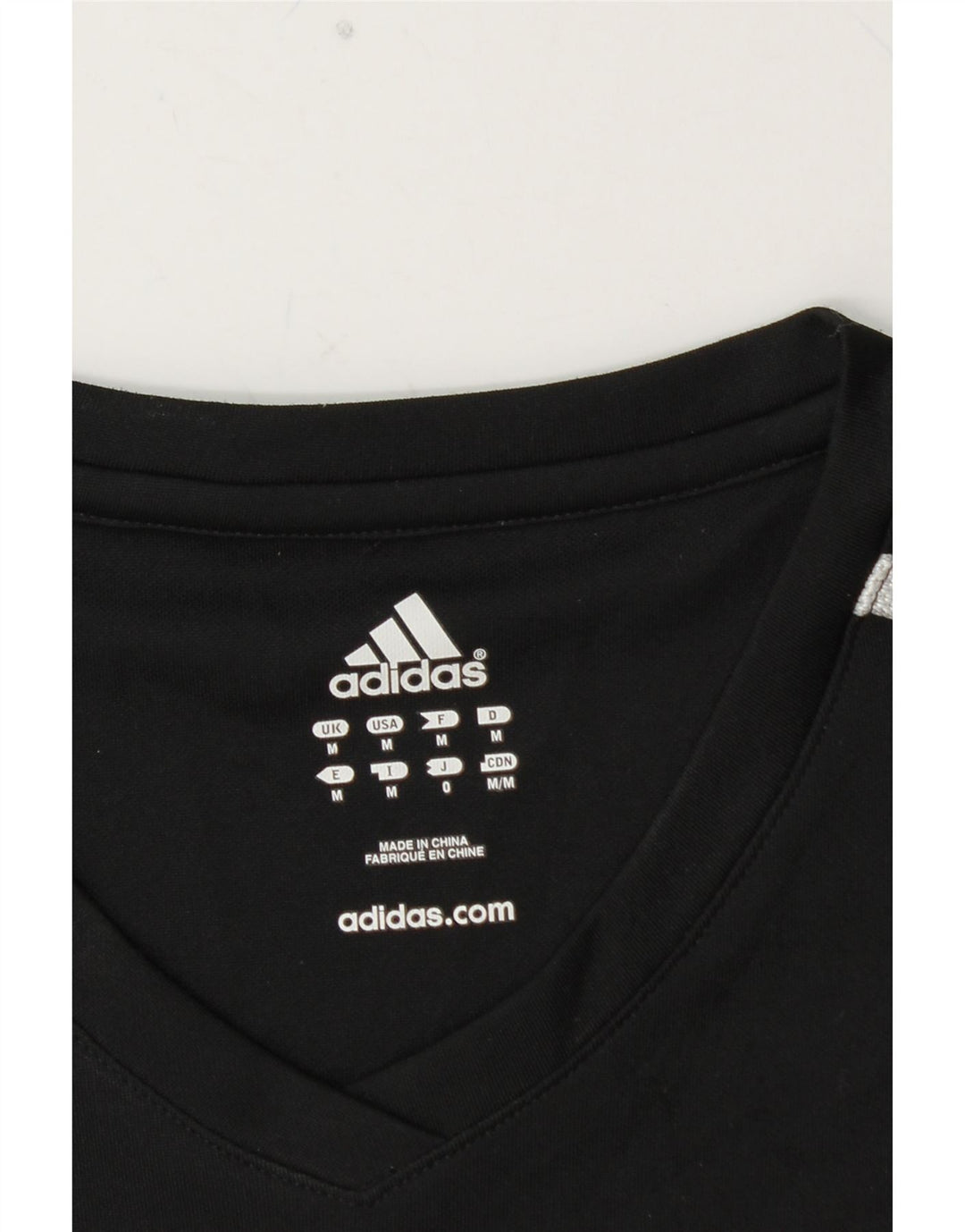 Tricou pentru bărbați ADIDAS Top Mediu Negru Poliester Bloc de culoare