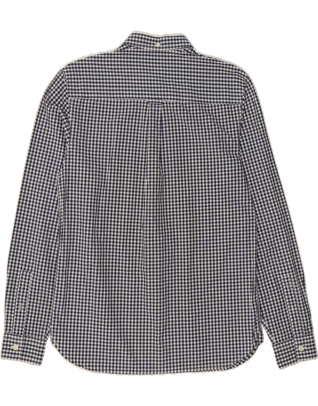 LYLE & SCOTT Mens Shirt Small Blue Gingham Cotton Vintage Lyle & Scott and Second-Hand Lyle & Scott from Messina Hembry 