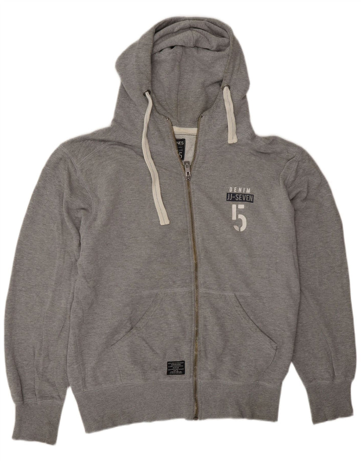 Pulover Jack & Jones pentru bărbați, cu fermoar și grafic, XL, gri