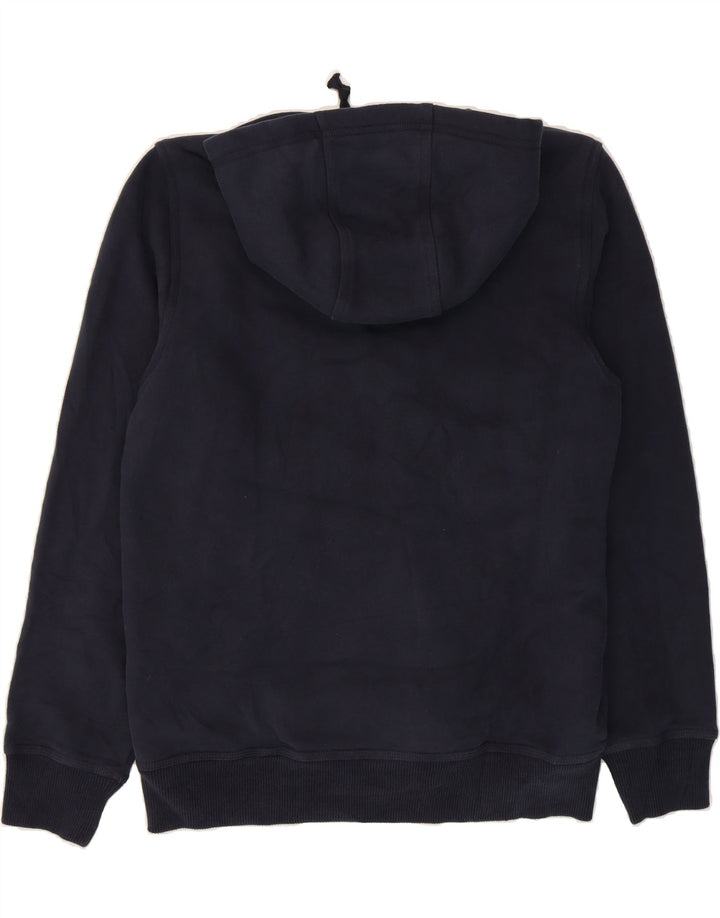 EDDIE BAUER Mens Zip Hoodie Sweater Small Navy Blue Cotton Vintage Eddie Bauer and Second-Hand Eddie Bauer from Messina Hembry 