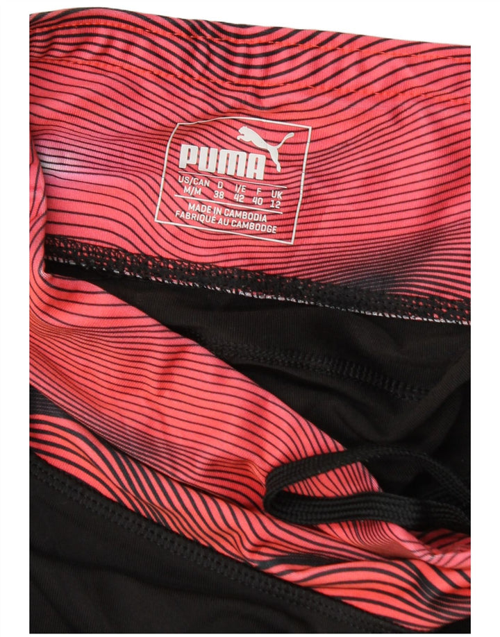 Leggings pentru femei Puma UK 12 Medium Black Geometric