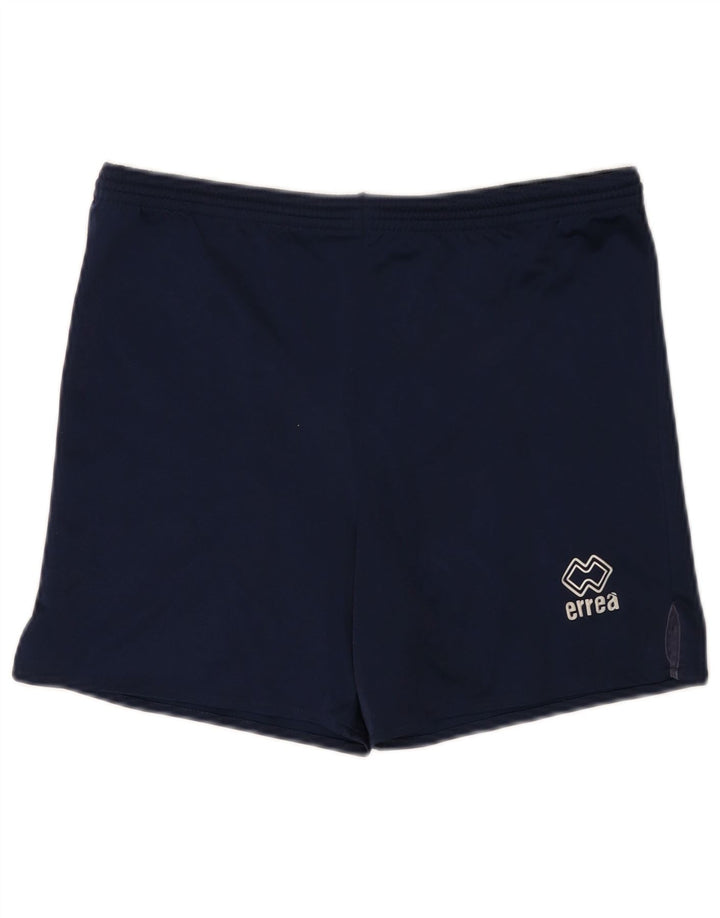 Pantaloni scurți sport Errea pentru bărbați, poliester, albastru-marin mediu