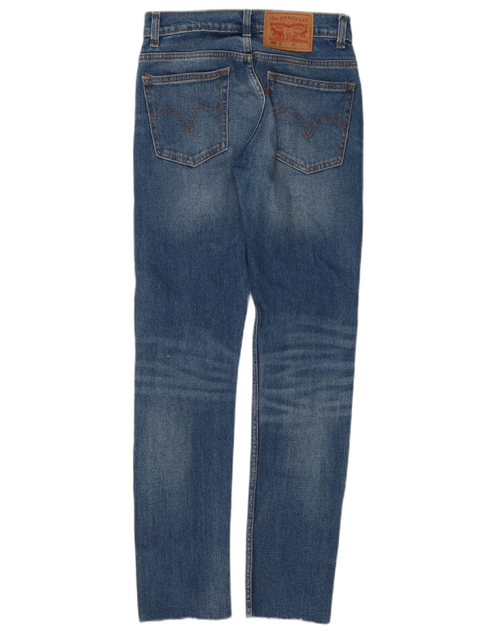 Blugi drepti pentru femei Levi's 505 W25 L30 Bumbac albastru