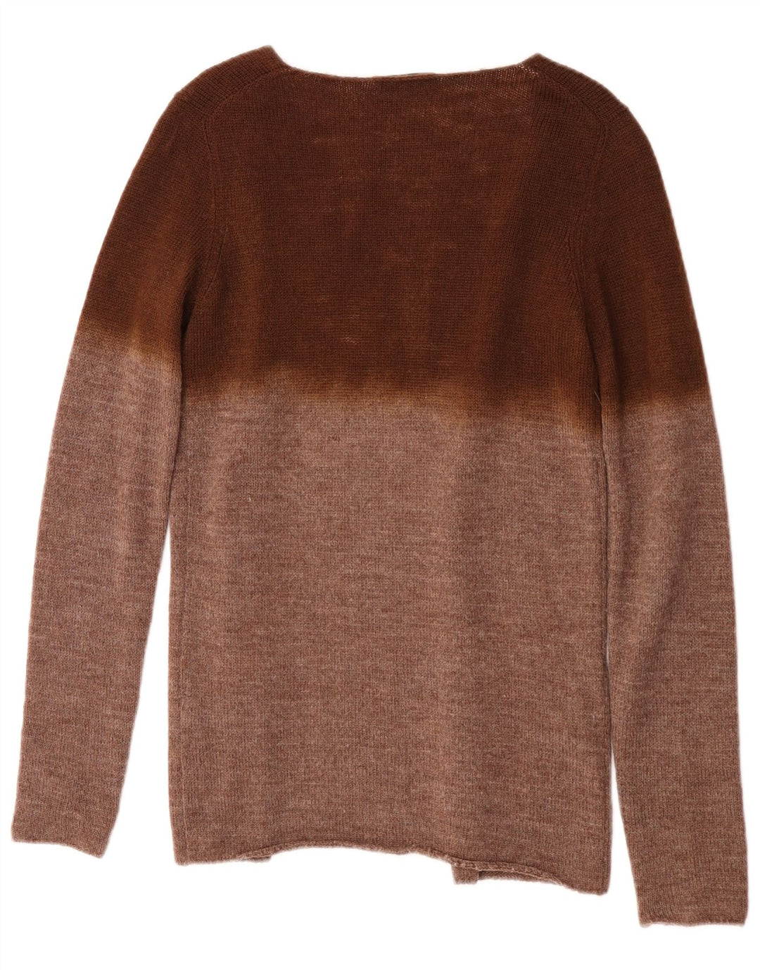 Pulover cardigan Prada pentru femei IT 42 Maro Mediu Lână Alpaca Colorblock