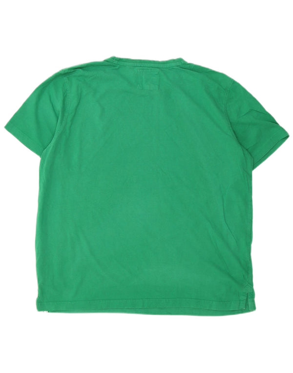 CREW CLOTHING Bărbați Tricou Top XL Verde Bumbac