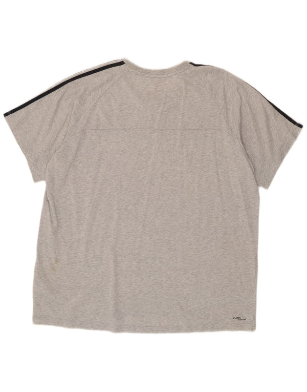 Tricou pentru bărbați Adidas Top 2XL, bumbac cu pete gri