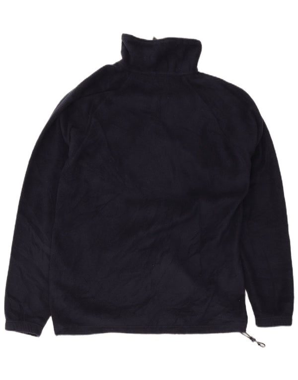 Pulover din fleece pentru bărbați Kappa, cu fermoar, albastru, poliester sport
