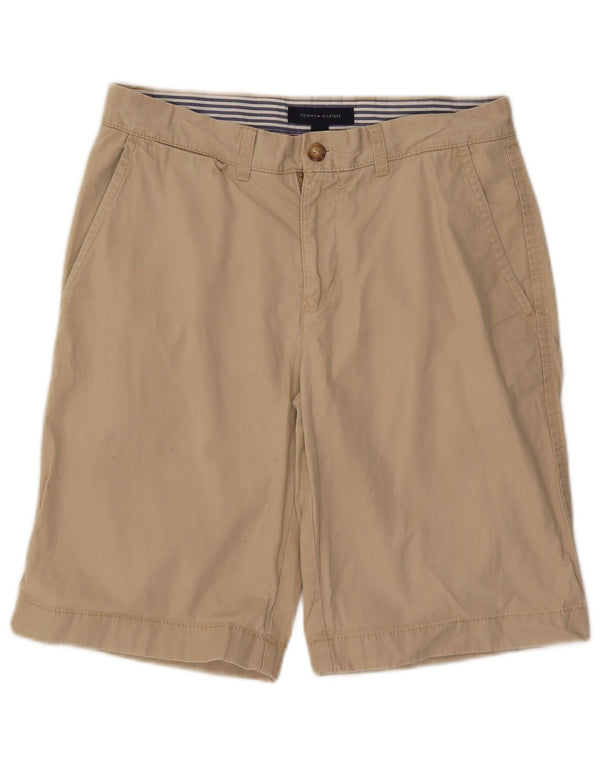 Pantaloni scurți chino Tommy Hilfiger pentru bărbați W30, bumbac mediu bej