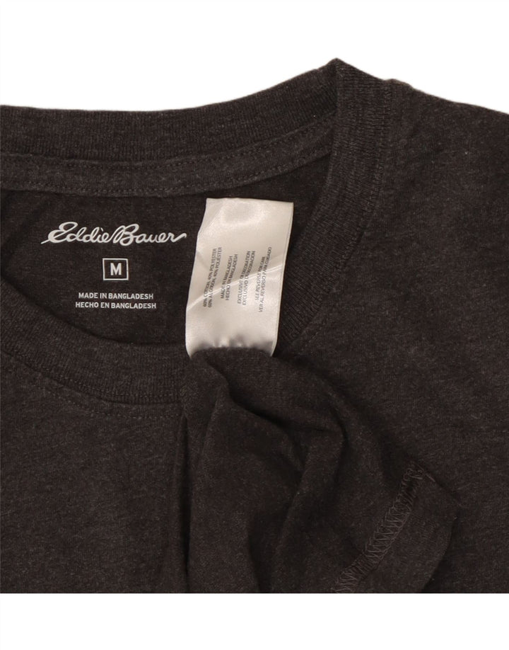 EDDIE BAUER Top pentru bărbați cu mânecă lungă din bumbac gri mediu
