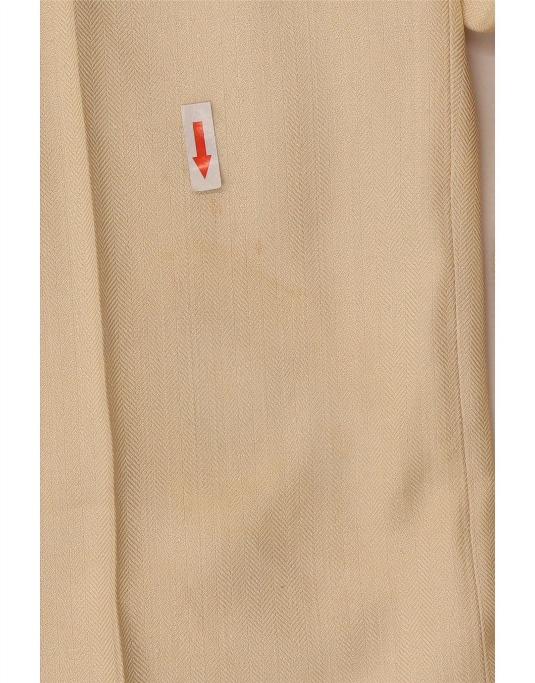 Costum 2 piese pentru bărbați vintage mare W34 L30 mătase bej