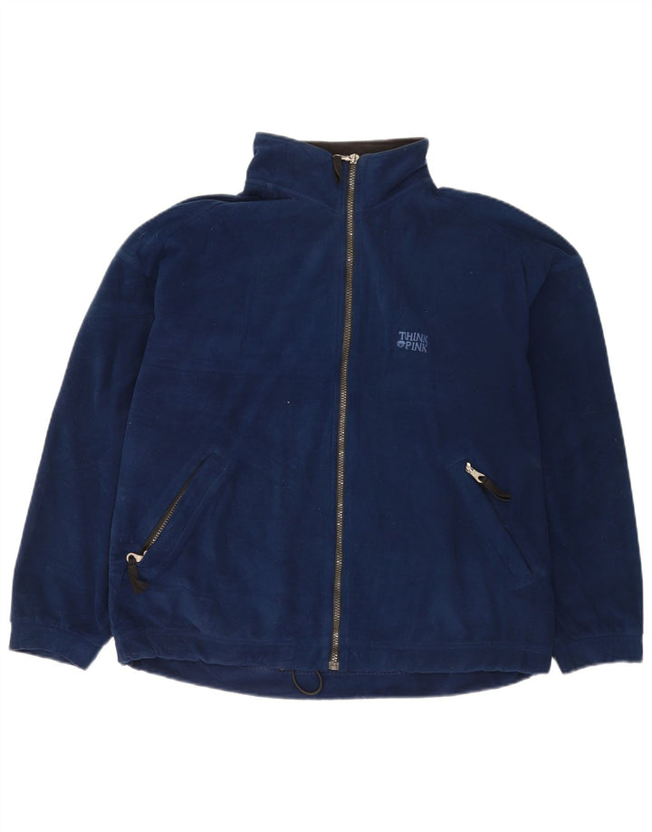 Jachetă polar pentru bărbați Think Pink UK 40, mare, poliester bleumarin